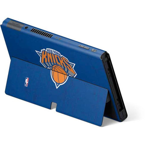 NBA New York Knicks Distressed Nintendo Switch OLED (2021) Skin