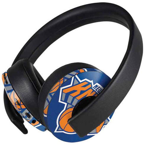 NBA New York Knicks Distressed PlayStation 4 Gold Wireless Headset Skin
