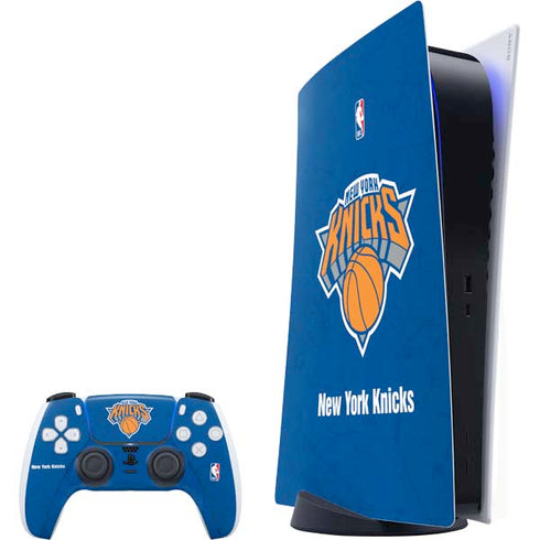 NBA New York Knicks Distressed PS5 Bundle Skin
