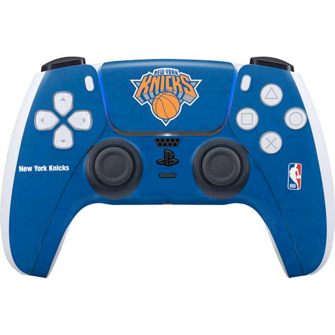 NBA New York Knicks Distressed PS5 Controller Skin