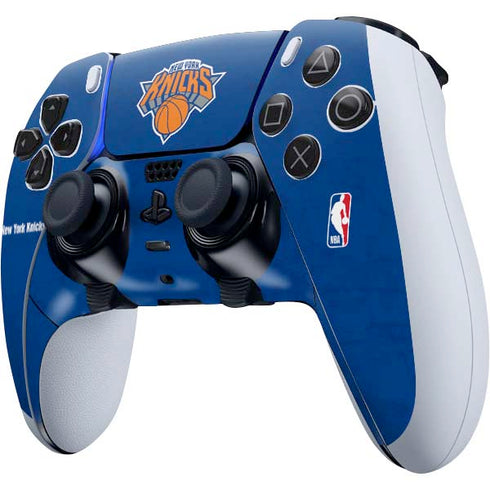 NBA New York Knicks Distressed PS5 DualSense Edge Pro Controller Skin