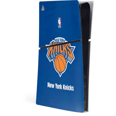 NBA New York Knicks Distressed PS5 Slim Digital Edition Console Skin