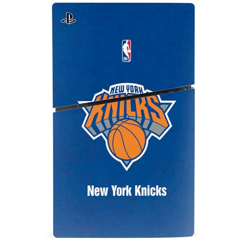 NBA New York Knicks Distressed PS5 Slim Digital Edition Console Skin