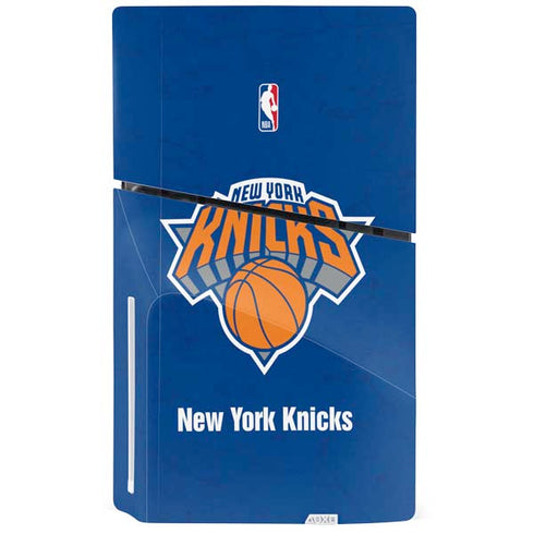 NBA New York Knicks Distressed PS5 Slim Disk Bundle Skin