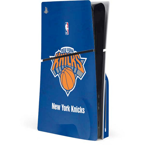 NBA New York Knicks Distressed PS5 Slim Disk Console Skin