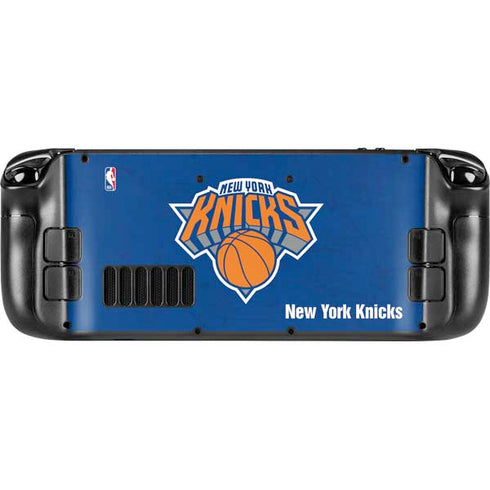 NBA New York Knicks Distressed Steam Deck Handheld Gaming Computer Skin