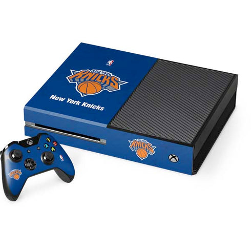 NBA New York Knicks Distressed Xbox One Console and Controller Bundle Skin