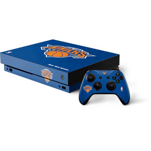 NBA New York Knicks Distressed Xbox One X Bundle Skin