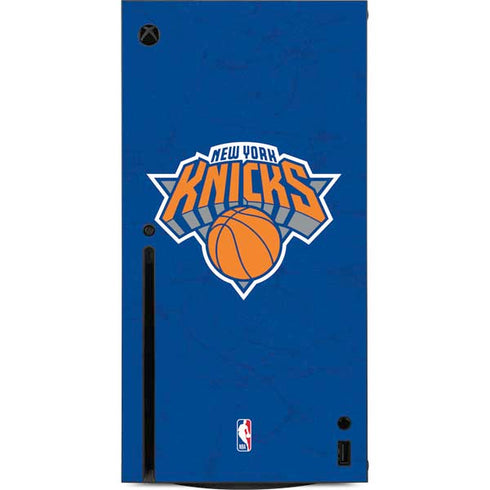 NBA New York Knicks Distressed Xbox Series X Console Skin