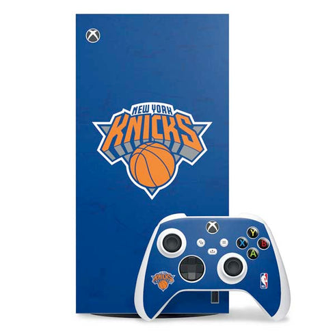 NBA New York Knicks Distressed XBox Series X Digital Edition Bundle Skin