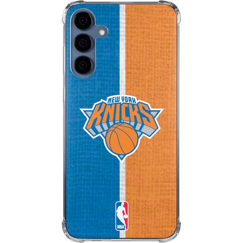 NBA New York Knicks Canvas Galaxy A35 5G Clear Case