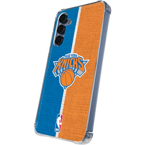 NBA New York Knicks Canvas Galaxy A35 5G Clear Case