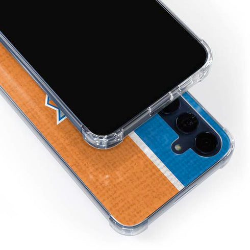 NBA New York Knicks Canvas Galaxy A35 5G Clear Case