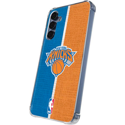 NBA New York Knicks Canvas Galaxy A55 5G Clear Case