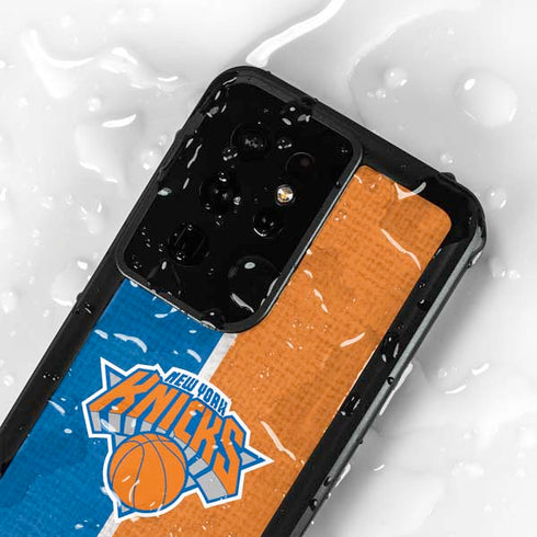 NBA New York Knicks Canvas Galaxy S24 Ultra Waterproof Case