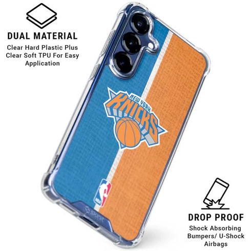 NBA New York Knicks Canvas Galaxy S25 Clear Case