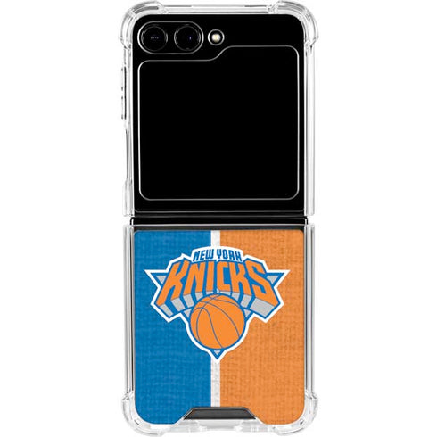 NBA New York Knicks Canvas Galaxy Z Flip6 Clear Case