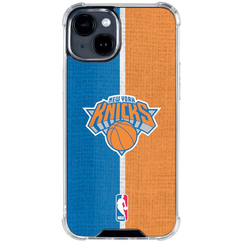 NBA New York Knicks Canvas iPhone 15 Clear Case