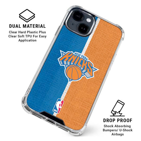 NBA New York Knicks Canvas iPhone 15 Clear Case