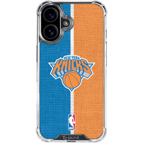 NBA New York Knicks Canvas iPhone 16 Clear Case