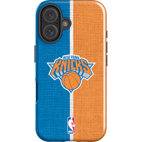 NBA New York Knicks Canvas iPhone 16 Impact Case