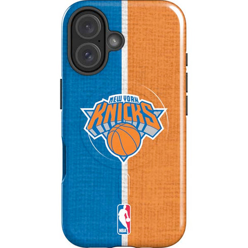 NBA New York Knicks Canvas iPhone 16 Magsafe Impact Case
