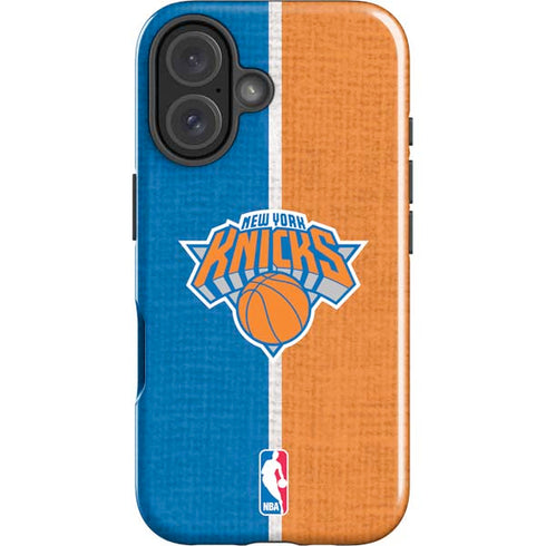 NBA New York Knicks Canvas iPhone 16 Plus Impact Case