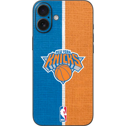 NBA New York Knicks Canvas iPhone 16 Plus Skin