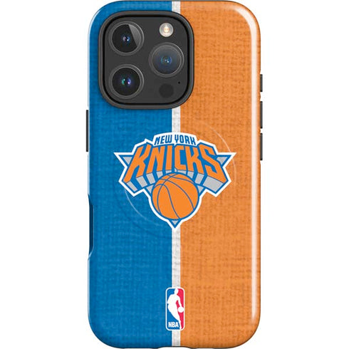 NBA New York Knicks Canvas iPhone 16 Pro Max Magsafe Impact Case