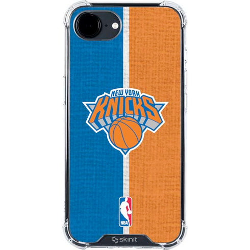 NBA New York Knicks Canvas iPhone 16e Clear Case