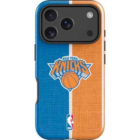 NBA New York Knicks Canvas iPhone 18 Pro Impact Case