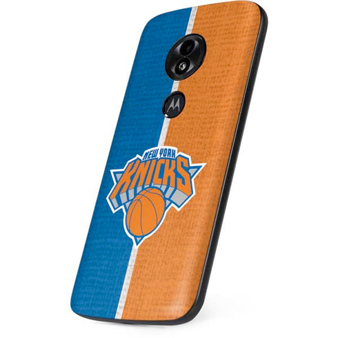 NBA New York Knicks Canvas Moto E5 Play Skin