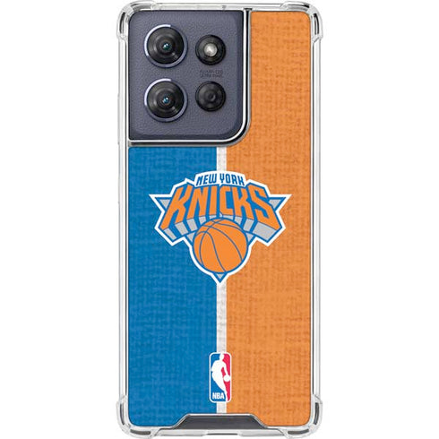 NBA New York Knicks Canvas Moto G Play 5G (2025) Clear Case