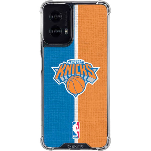 NBA New York Knicks Canvas Moto G Power 5G (2024) Clear Case
