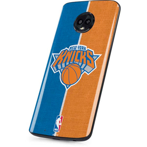 NBA New York Knicks Canvas Moto G6 Skin