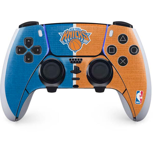 NBA New York Knicks Canvas PS5 DualSense Edge Pro Controller Skin
