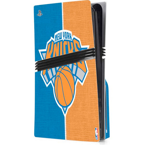 NBA New York Knicks Canvas PS5 Pro Disk Console Skin