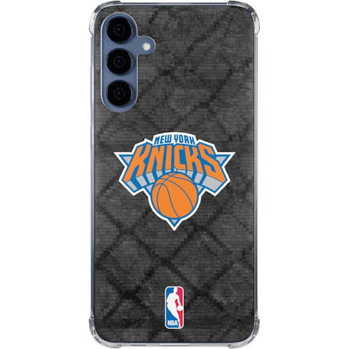NBA New York Knicks Dark Rust Galaxy A55 5G Clear Case