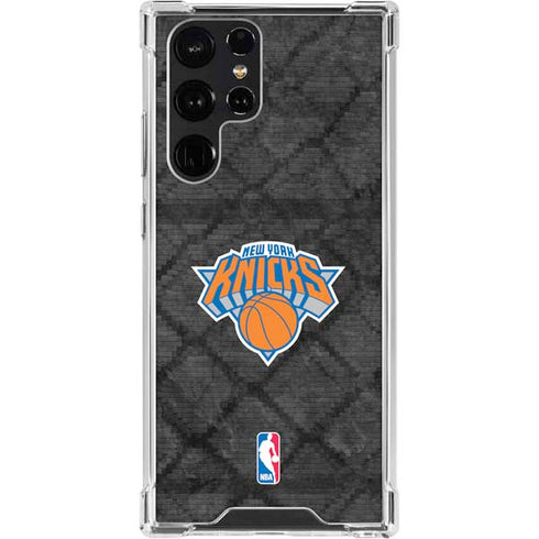 NBA New York Knicks Dark Rust Galaxy S23 Ultra Clear Case