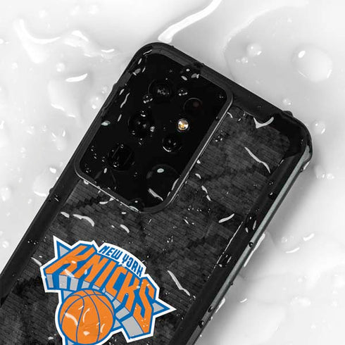 NBA New York Knicks Dark Rust Galaxy S24 Ultra Waterproof Case