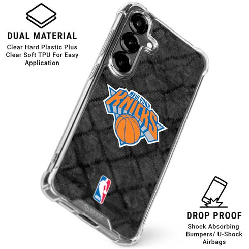 NBA New York Knicks Dark Rust Galaxy S26 Clear Case