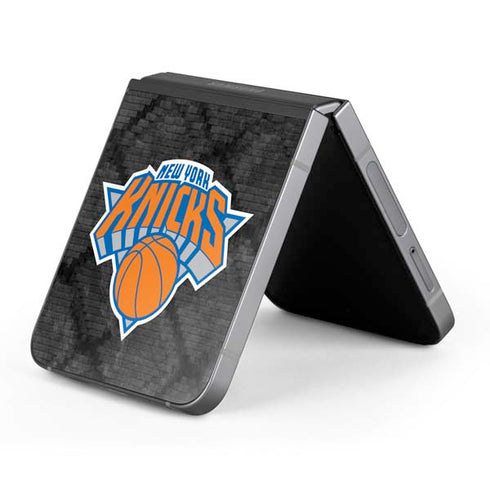 NBA New York Knicks Dark Rust Galaxy Z Flip6 Skin