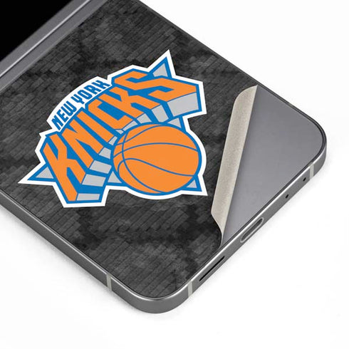 NBA New York Knicks Dark Rust Galaxy Z Flip6 Skin