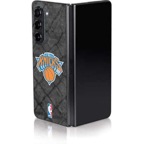 NBA New York Knicks Dark Rust Galaxy Z Fold5 5G Skin