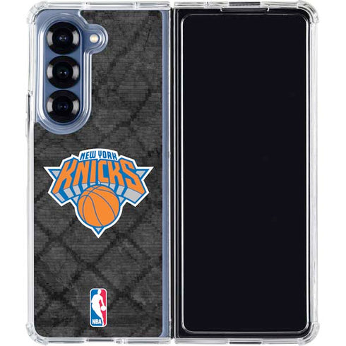 NBA New York Knicks Dark Rust Galaxy Z Fold6 Clear Case