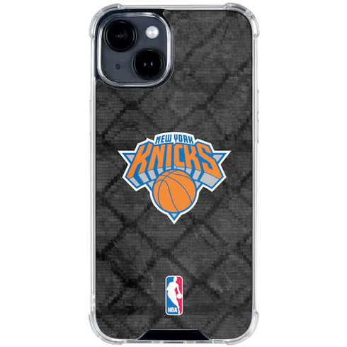 NBA New York Knicks Dark Rust iPhone 15 Clear Case
