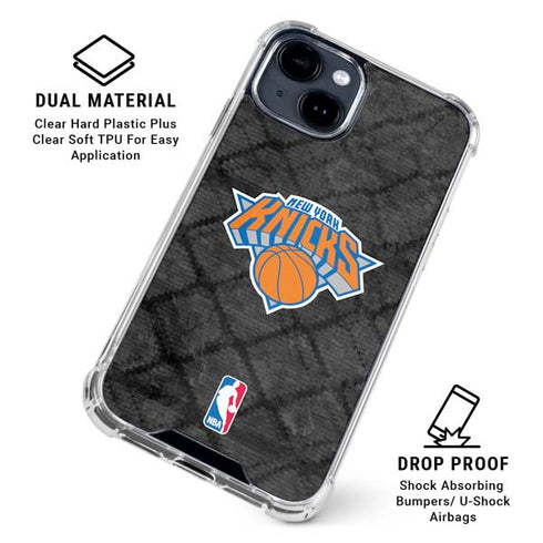 NBA New York Knicks Dark Rust iPhone 15 Clear Case