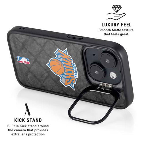NBA New York Knicks Dark Rust iPhone 15 Kickstand Case