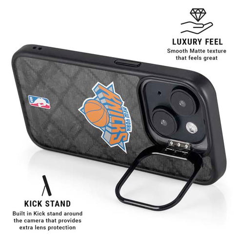NBA New York Knicks Dark Rust iPhone 15 Plus Kickstand Case