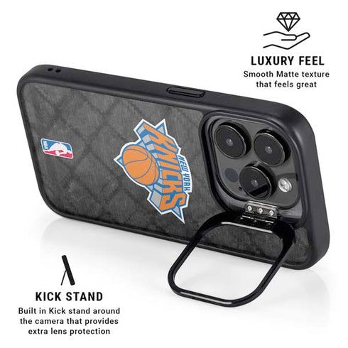 NBA New York Knicks Dark Rust iPhone 15 Pro Kickstand Case